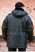 Зимняя черная куртка большого размера от 64 до 94